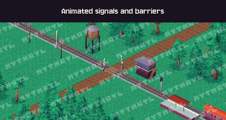 Animated signals and barriers