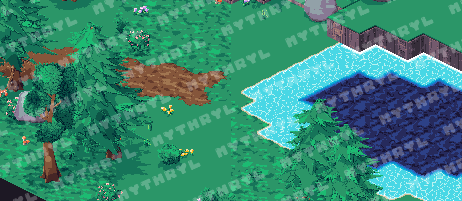 Valley with a lake