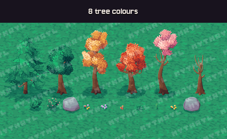 8 tree colours