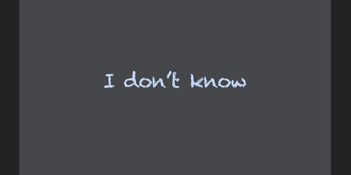 Cover image for I Don't Know