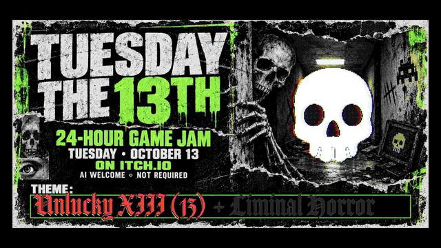Themes are "13" or "XIII" and "liminal horror"