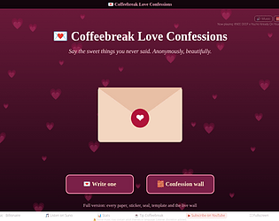 Coffeebreak Love Confessions