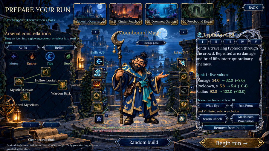 SLICKWAVE English spell loadout screen