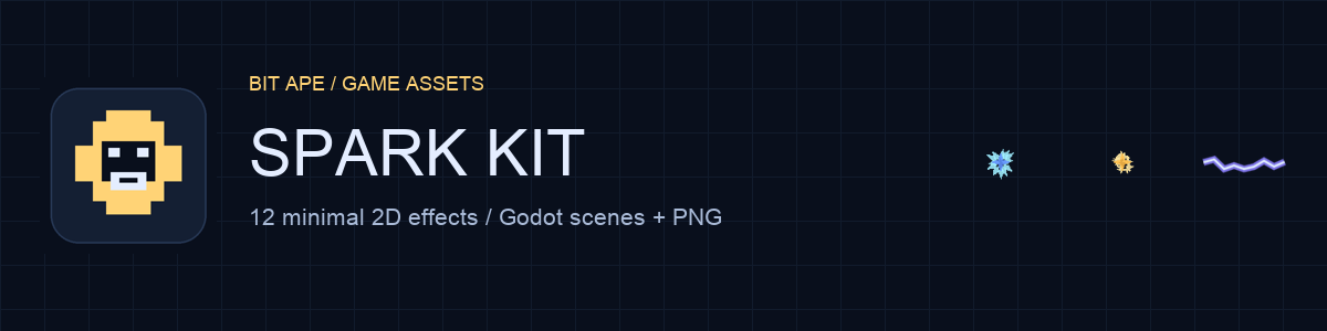 Bit Ape Spark Kit — 12 Minimal 2D Effects