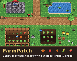 FarmPatch – 16x16 Cozy Farm Tileset cover