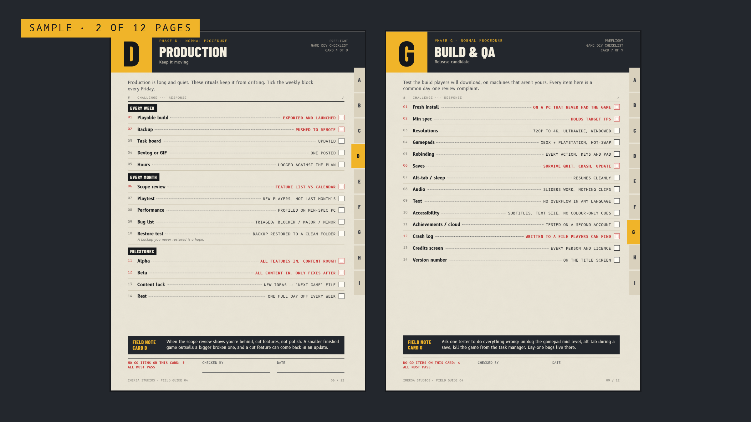 Sample: 2 of the 12 pages