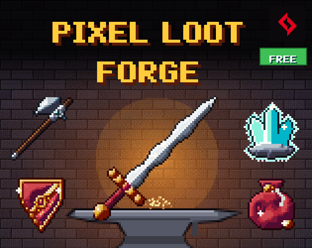 Pixel Loot Forge - Free Pixel Item Generator by Antahonist