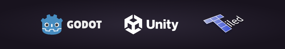 Godot, Unity, Tiled