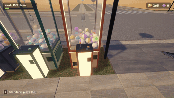 Playing the claw machine