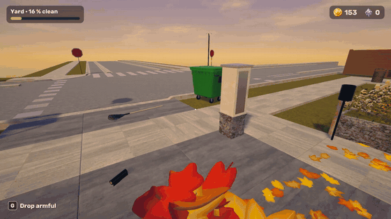 Turning leaves in at the bin for coins