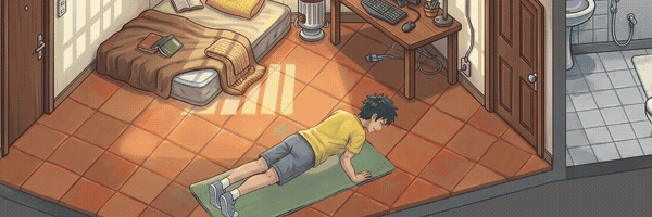 Push-ups at home