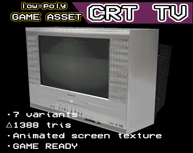 PSX Horror style CRT TV [VARIANTS] by eyezide3d