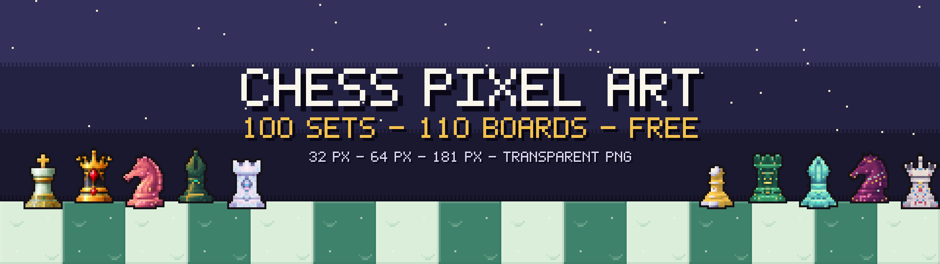 Pixel Art Chess Asset Pack – 100+ Styles