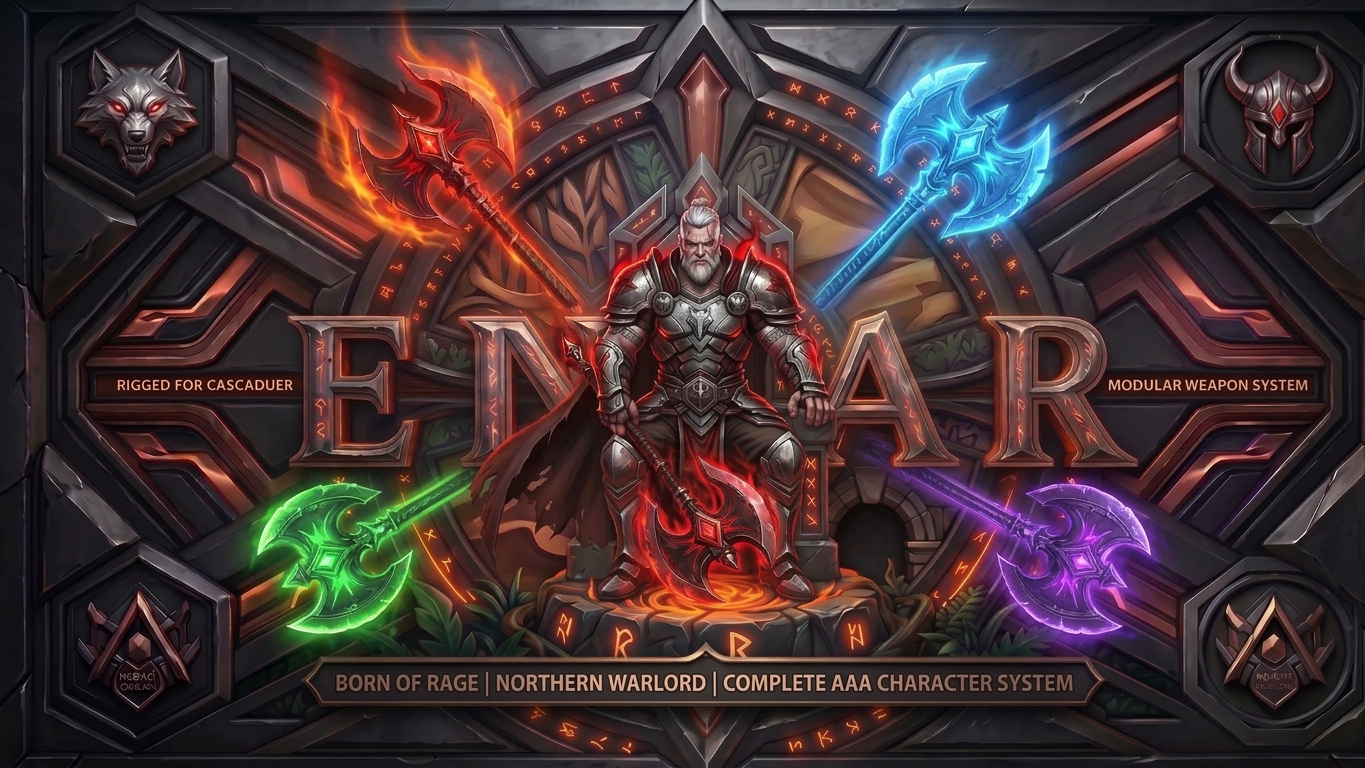 Einar - AAA 3D Character Model (Rigged)