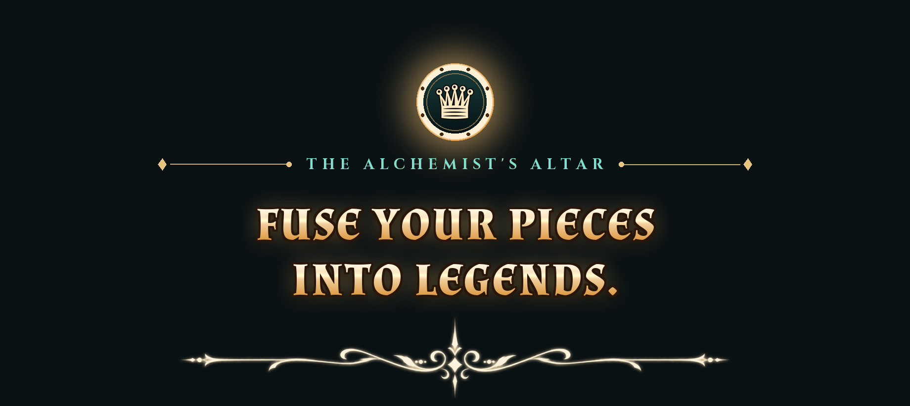 The Alchemist's Altar: Fuse your pieces into legends.