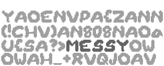 Pixel Font - Messy