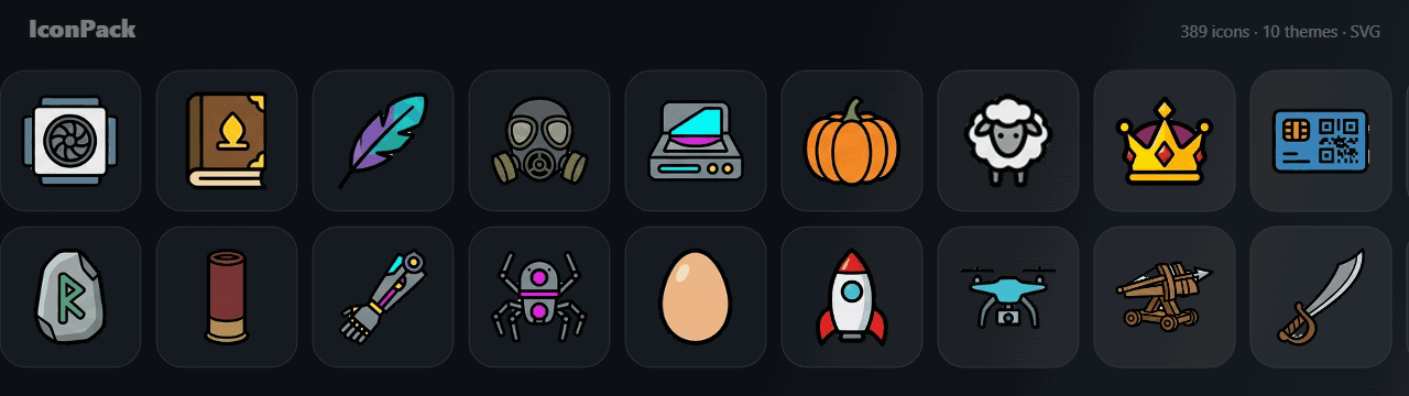 Icon Pack 389 Vector Icons