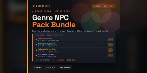 Genre NPC Pack Bundle by AgentForge