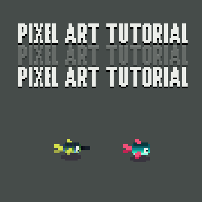 Pixel Art Tutorial - Sprite Stacking Fish