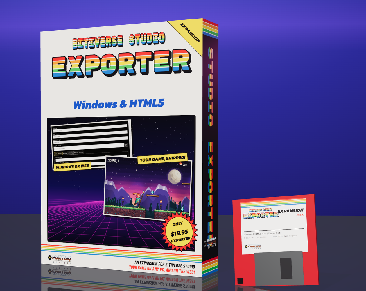 The Exporter box: click to buy