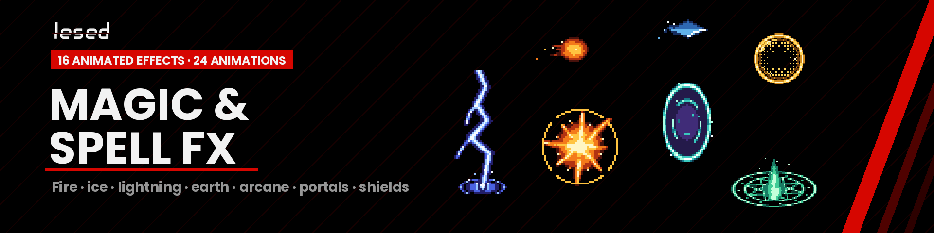 Pixel Magic & Spell Effects – 16 Animated Fantasy Spells