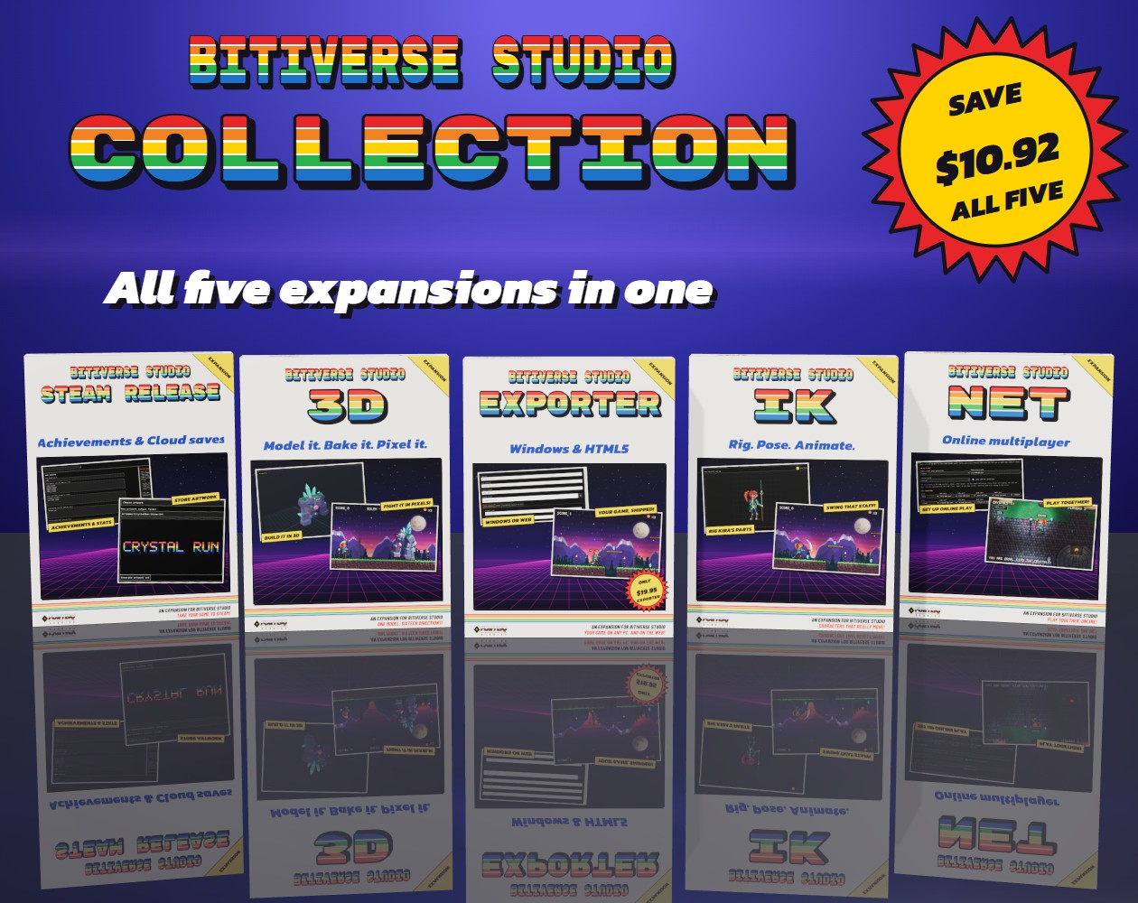 All five expansions: the Bitiverse Studio Collection, click to buy