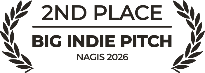 2nd Place, BIG Indie Pitch, NAGIS 2026