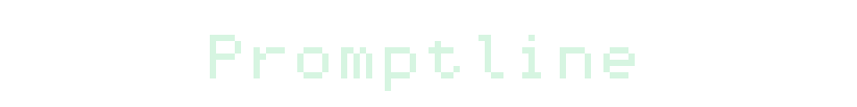 Promptline - Monospaced Terminal Pixel Font