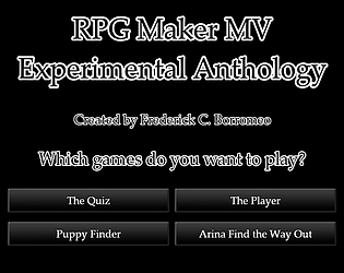 RPG Maker MV Experimental Anthology