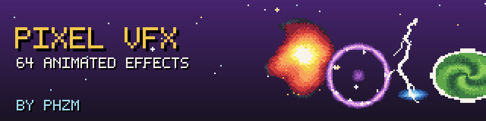 Pixel VFX Pack - 64 Animated Effects
