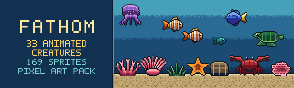 Fathom - Underwater Pixel Art Asset Pack