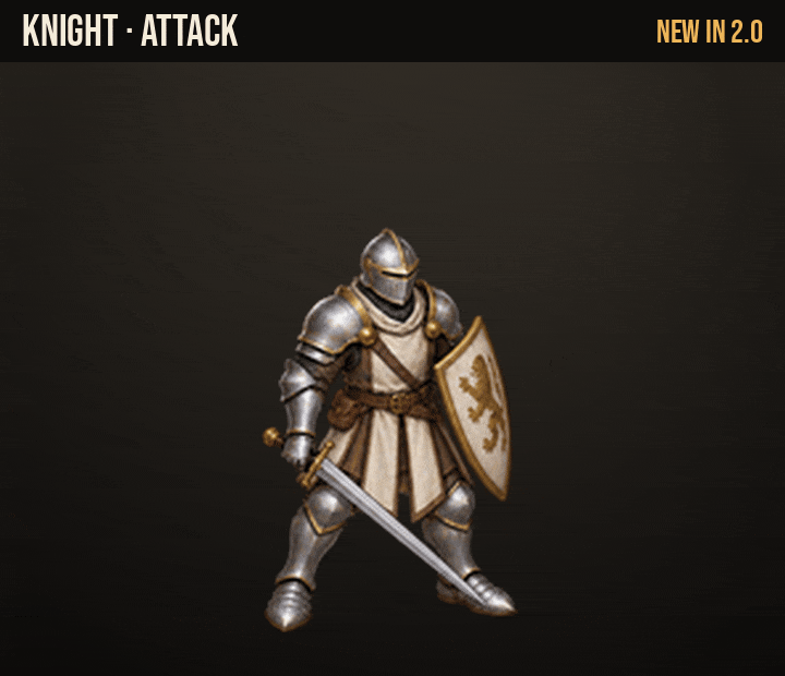The Knight's sword attack