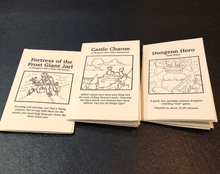 Dungeon Hero Volume 1: Starter Set   - A solitaire 'zine game 