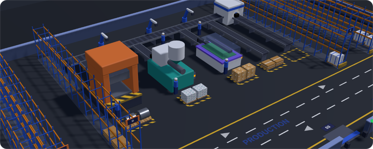 A fresh plant: one hall, four machines and a forklift feeding the line