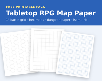 Tabletop RPG Map Paper Pack by anderslee