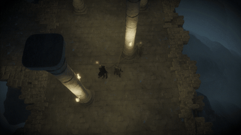 Swinging pillars