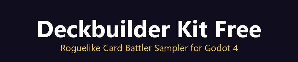 Deckbuilder Kit Free - Roguelike Card Battler Sampler for Godot 4