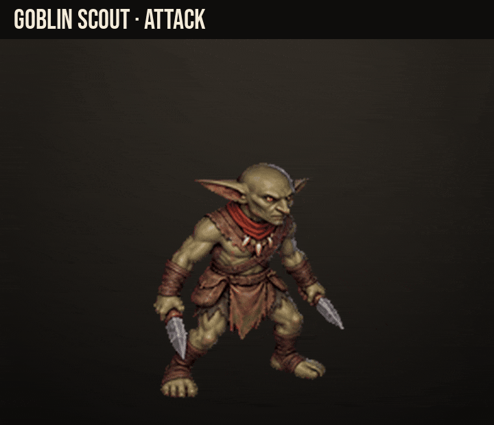The Goblin Scout’s knife thrust