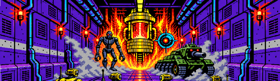 Reactor Raid 64: First-Person Droid Raid for the Commodore 64