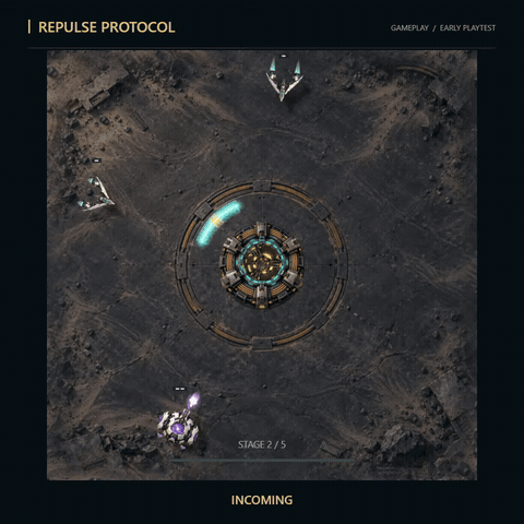 Repulse Protocol gameplay: intercepting shots and returning fire
