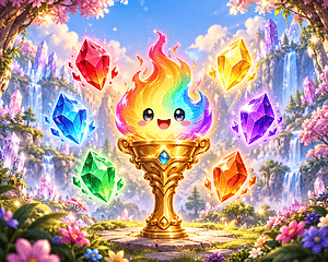 Kawaii Crystal Flame