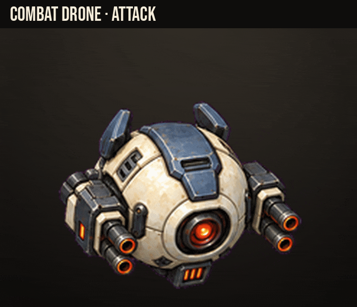 Combat Drone cannon recoil