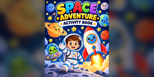 Space Adventure Activity Book PDF, Kids Printable Space Coloring Pages ...