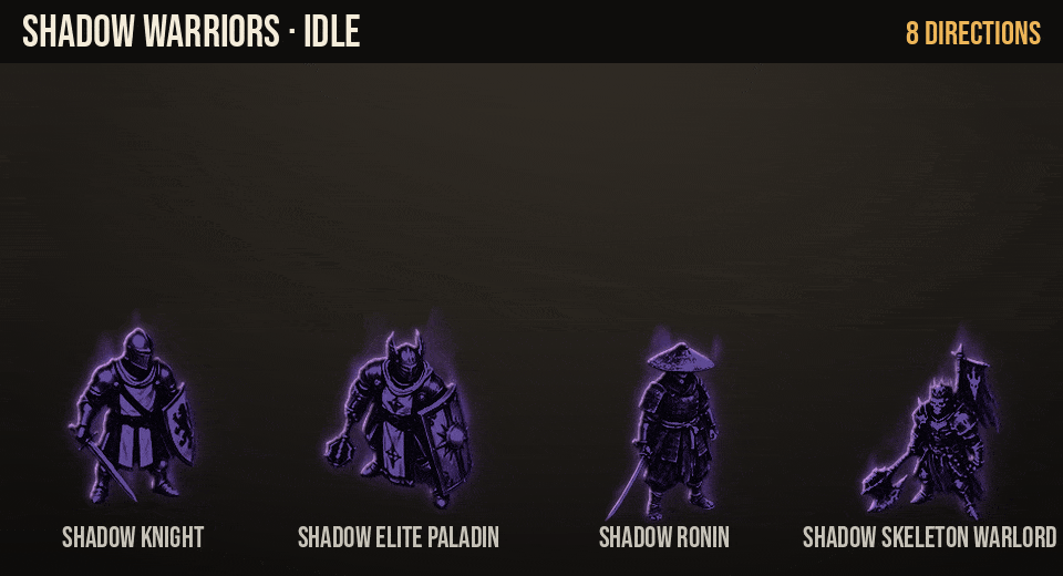 Shadow Warriors: every animation, large