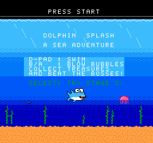 Dolphin splash [NES ROM] by FilGood
