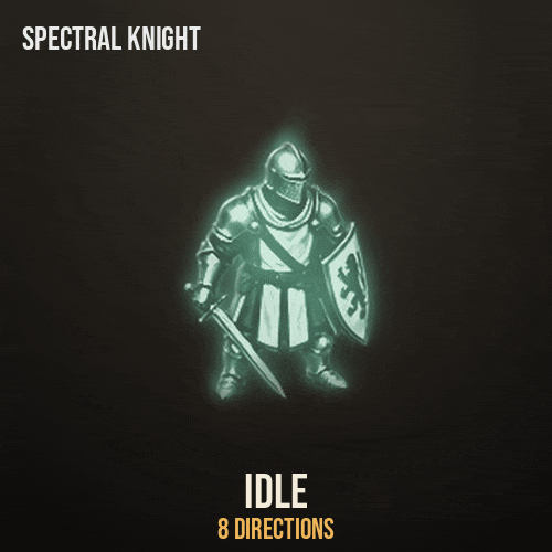Spectral Knight: every animation, large