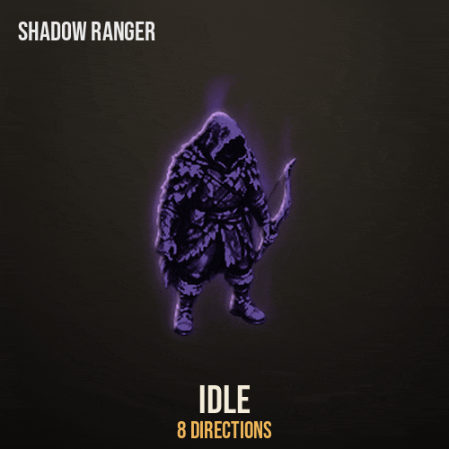 Shadow Ranger: every animation, large