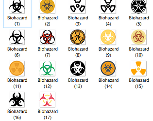 Biohazard Icons Pack