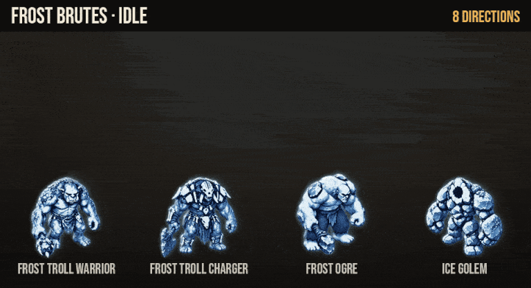 Frost Brutes: every animation, large