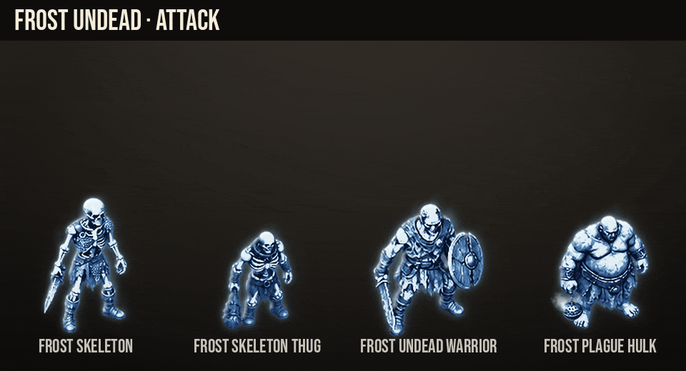 Frost Undead: main attacks